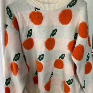 cider oranges sweater